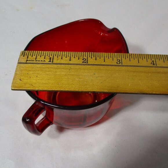Vintage Ruby Red Amberina  Imperial Glass Creamer Molly 725 - Picture 8 of 8
